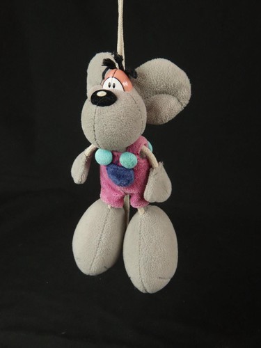 Vintage diddl grey with - grey, pink